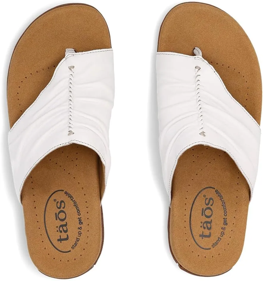 Taos Gift 2 Women's Sandal - Elevate Your Style with A Classic Open Back Toe-Post Design - Premium Comfort with Arch Support and Cooling Gel Padding for All Day Wearability