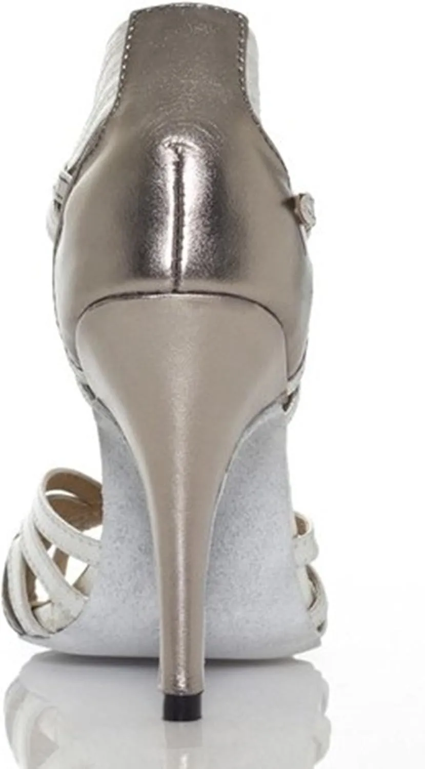 TDA Women's Fashion Single Strap Stiletto High Heel Latin Salsa Ballroom Dance Shoes