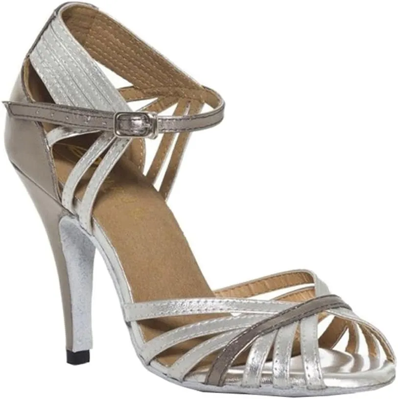 TDA Women's Fashion Single Strap Stiletto High Heel Latin Salsa Ballroom Dance Shoes