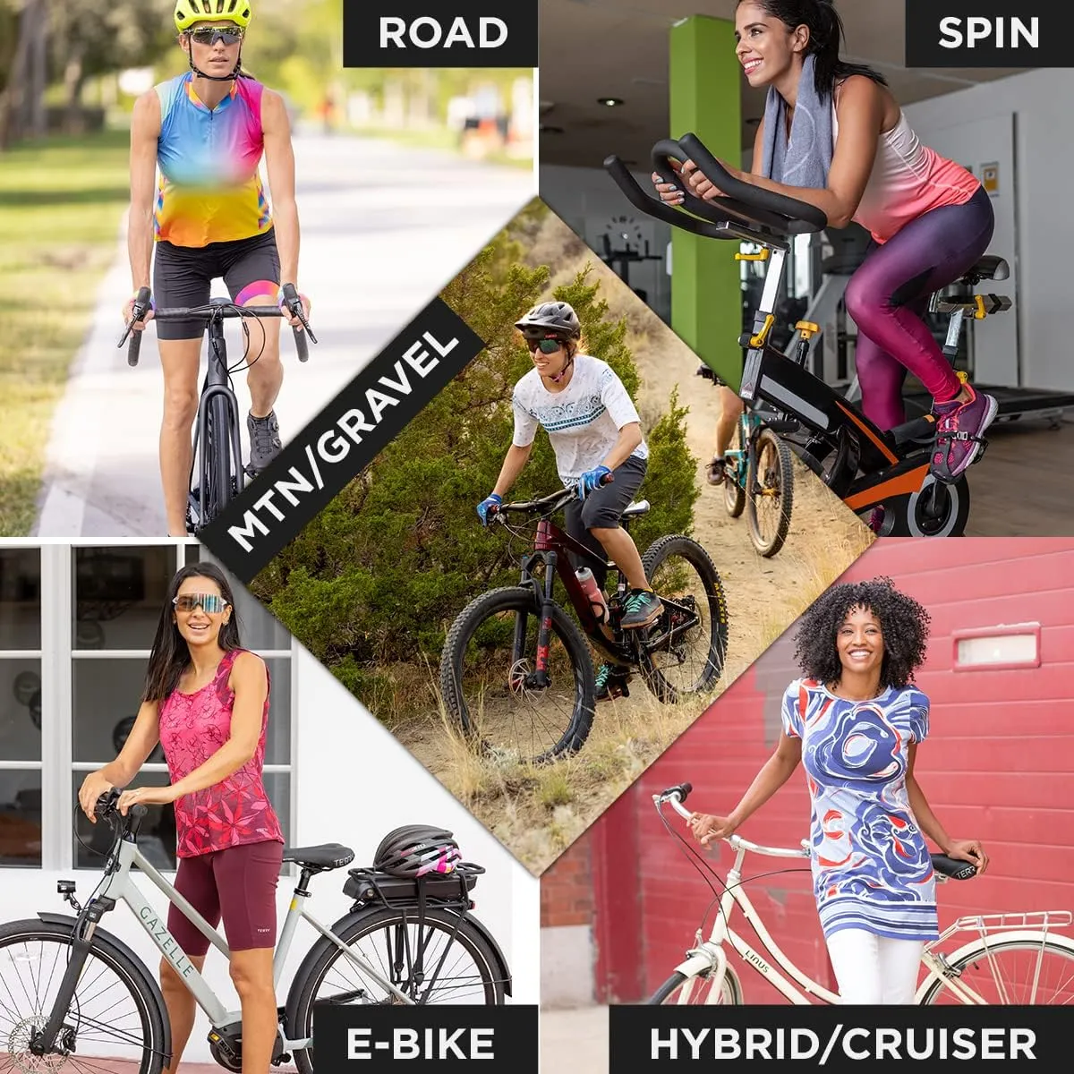 Terry Bike Shorts Women Padded Breakaway LTD Hi-Vis Cycling Shorts for Women with Padding, Chamois Bicycle Short