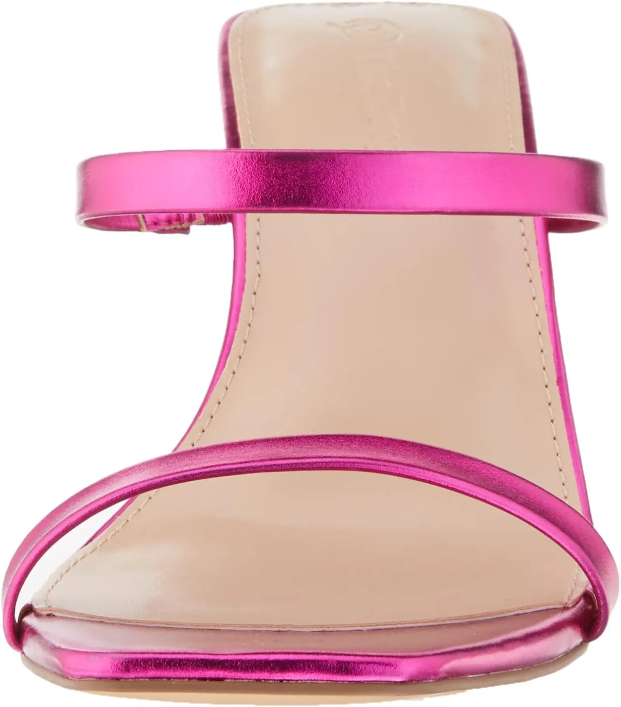 The Drop Women's Avery Square Toe Two Strap High Heeled Sandal
