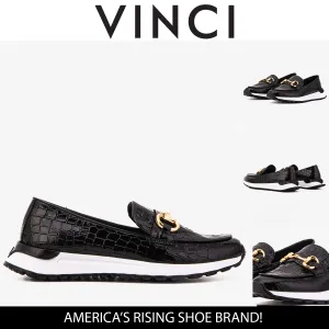 The Milan Black Croc-Embossed Leather Women Sneaker