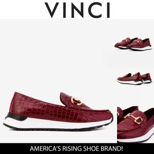 The Milan Burgundy Croc-Embossed Leather Women Sneaker