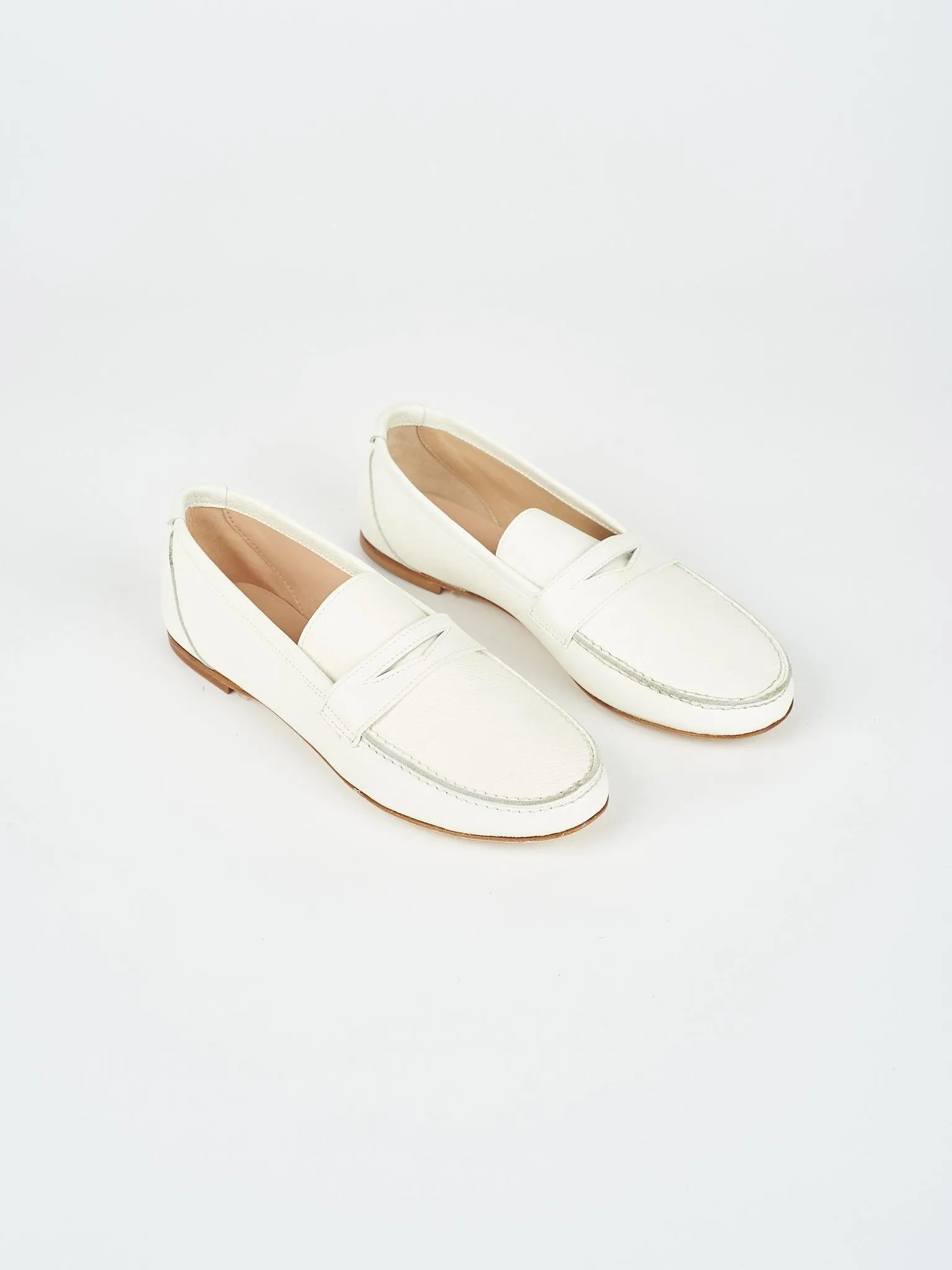 The Penny Loafer in White