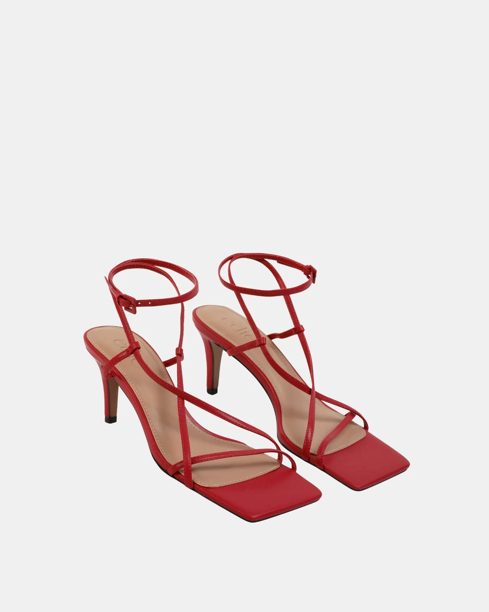 The Stella Multi Strap Heel | Ruby