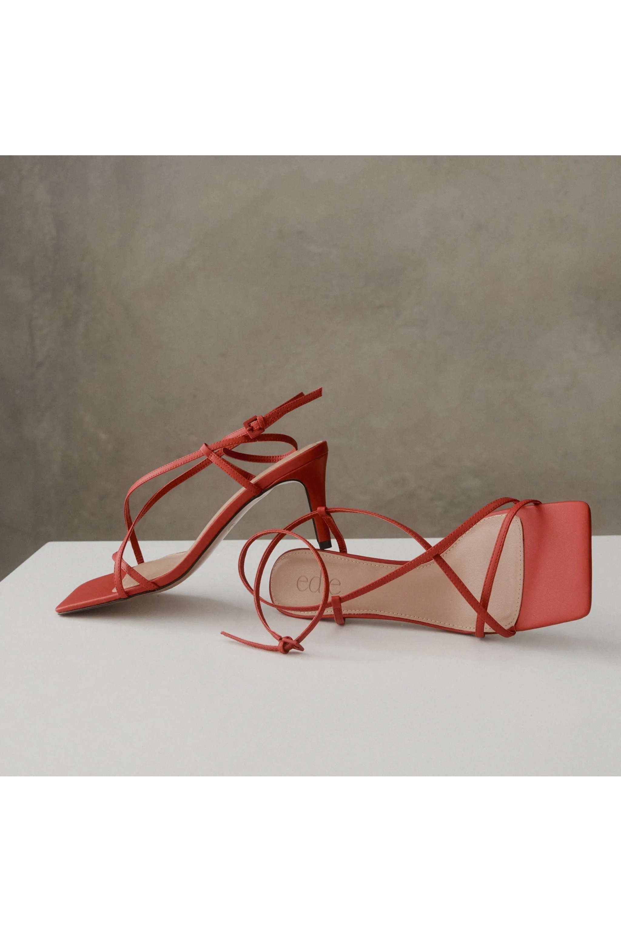 The Stella Multi Strap Heel | Ruby