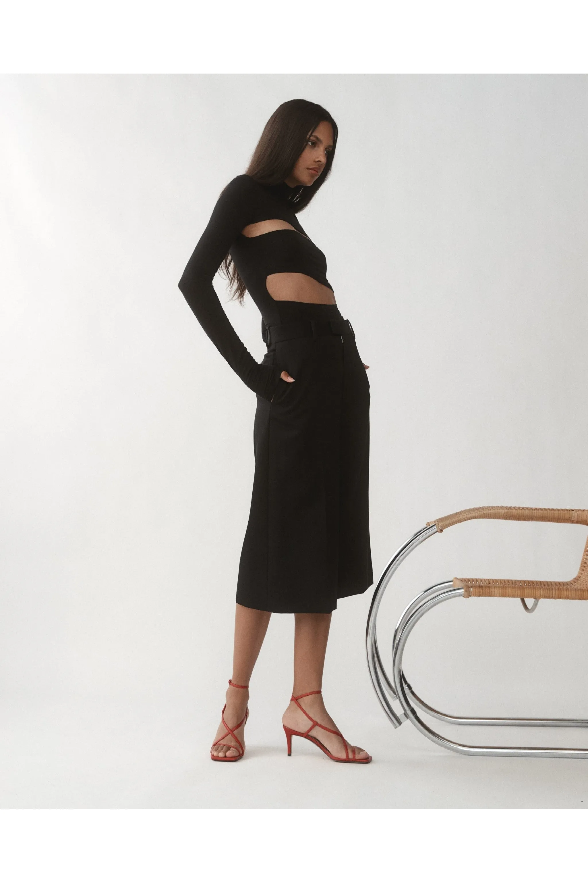 The Stella Multi Strap Heel | Ruby