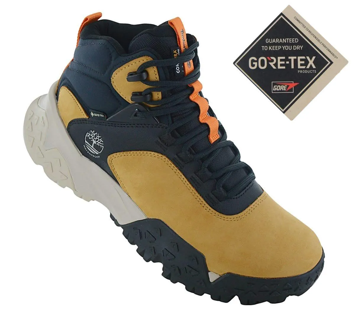Timberland Motion Scramble Mid Lace-Up GTX - GORE-TEX - Herren Winter Stiefel Leder Wheat TB0A6B4S-754
