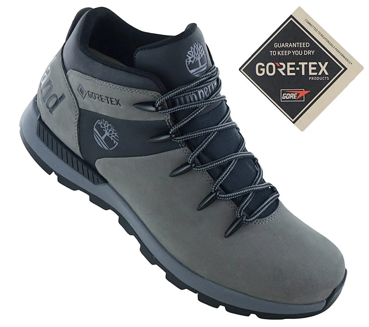 Timberland Sprint Trekker Mid LC WP - GORE-TEX - Herren Winter Stiefel Boots Leder Grau TB0A6D71-EL8