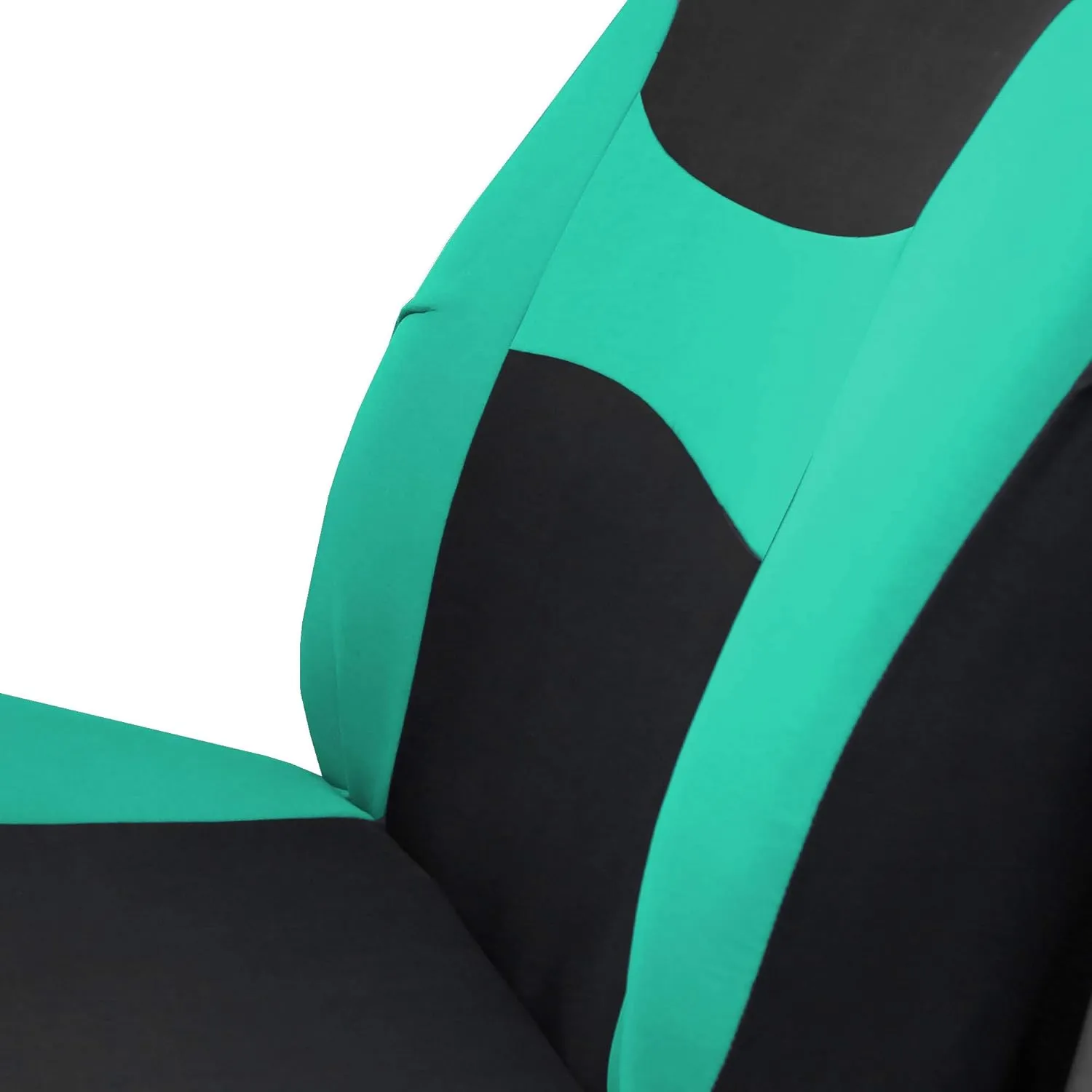 TLH Light and Breezy Flat Cloth Automotive Car Seat Covers Front Set Only, Airbag Compatible, MintColor Universal Fit Car Seat Protector for Cars, Auto, Trucks, SUV