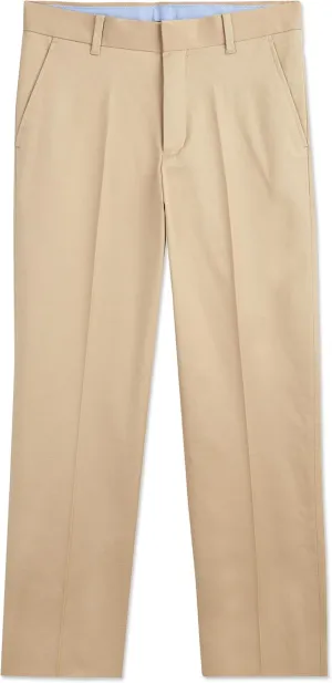 Tommy Hilfiger Boy's Flat-front Twill Dress Pant, Straight Leg Fit, Belt Loops & Slant Front Pockets