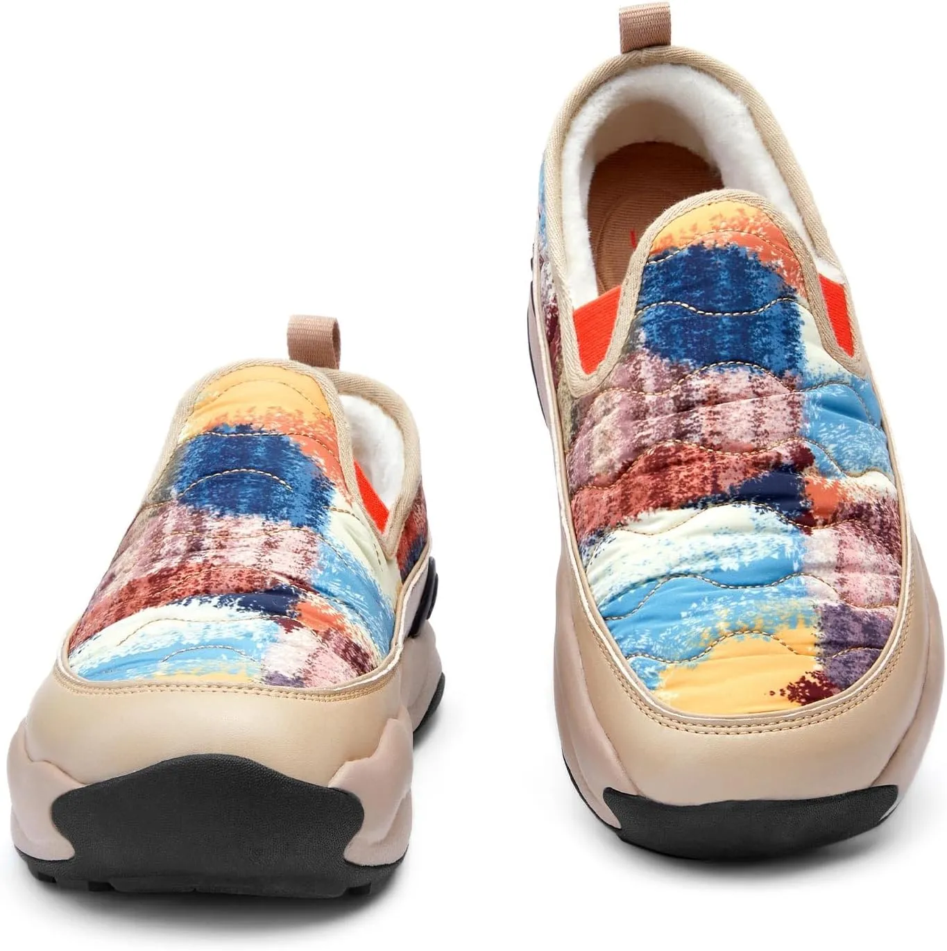 UIN Women's Platform Hiking Shoes Walking Casual Comfortable Art Painted Travel Sneaker San Diego