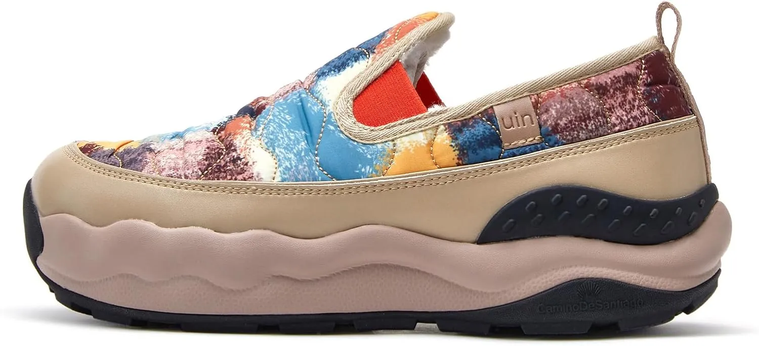 UIN Women's Platform Hiking Shoes Walking Casual Comfortable Art Painted Travel Sneaker San Diego