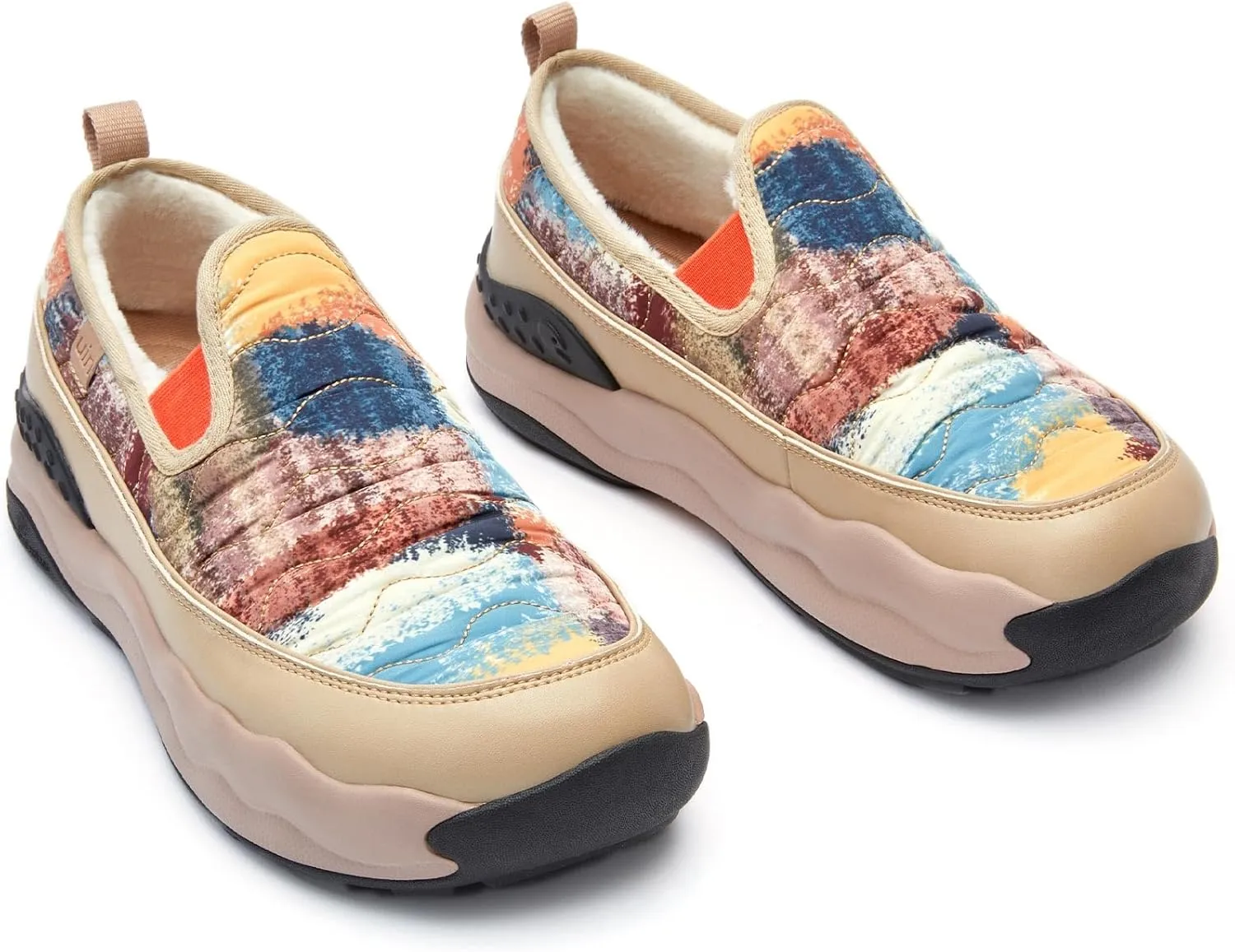 UIN Women's Platform Hiking Shoes Walking Casual Comfortable Art Painted Travel Sneaker San Diego