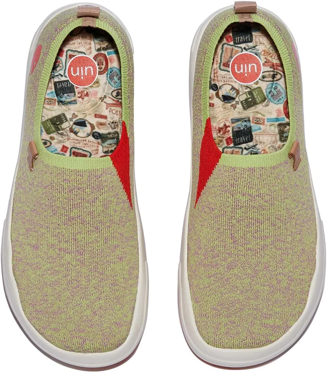 UIN Women's Slip On Loafers Lightweight Walking Sneaker Art Travel Shoes Toledo Ⅷ