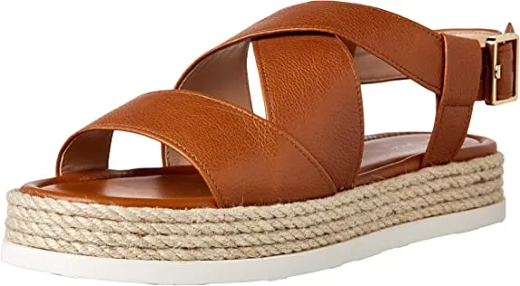 VIA SPIGA Womens Grayce Strappy Platform Sandals Brown 9.5 Medium (B,M)