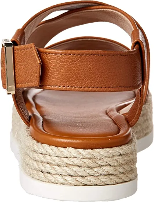 VIA SPIGA Womens Grayce Strappy Platform Sandals Brown 9.5 Medium (B,M)