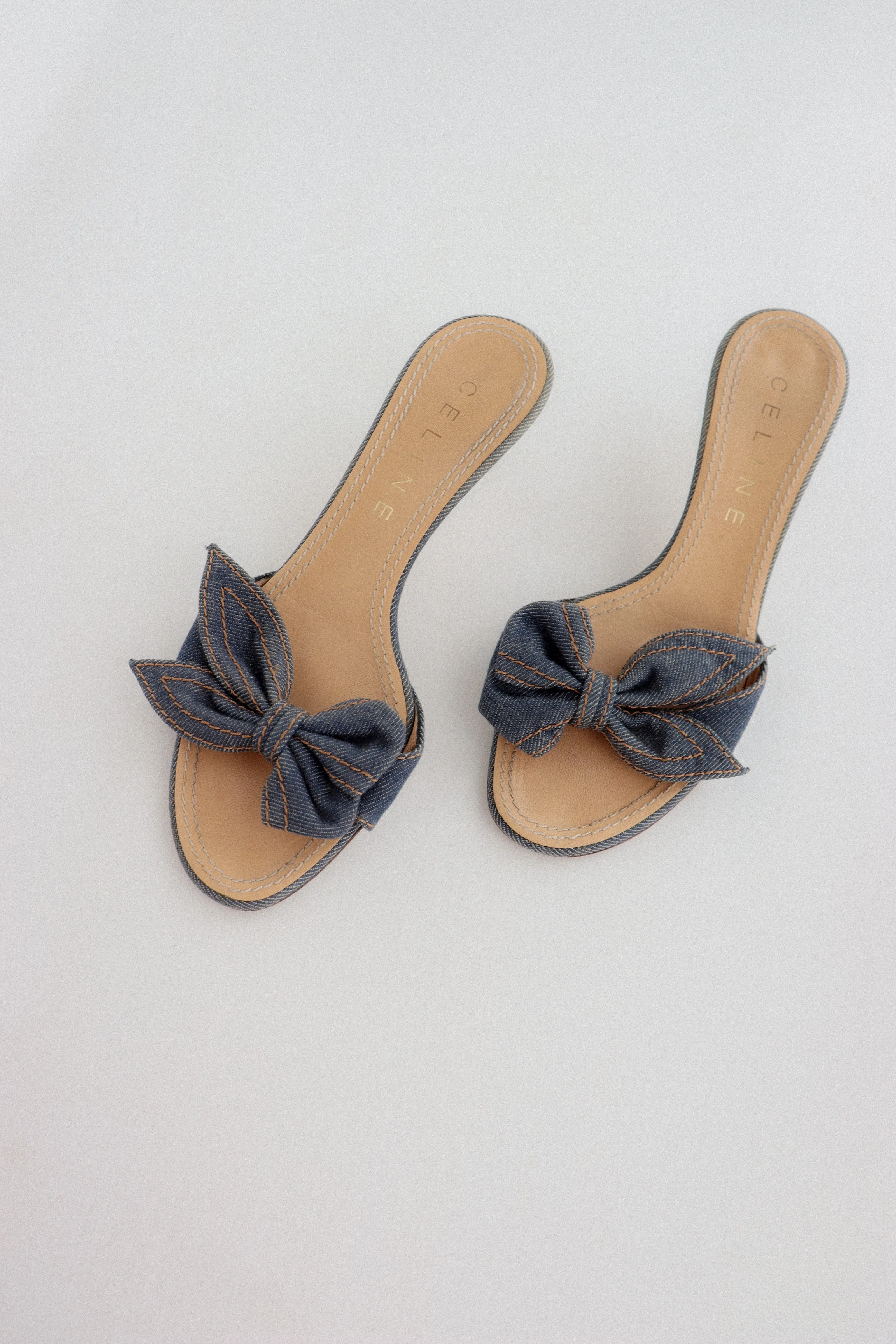 Vintage Celine Bow Kitten Heels 36