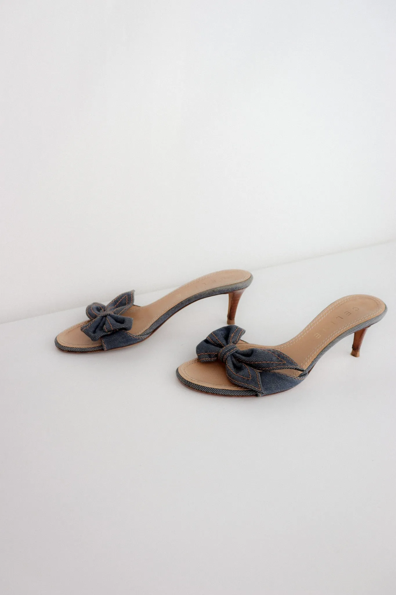 Vintage Celine Bow Kitten Heels 36