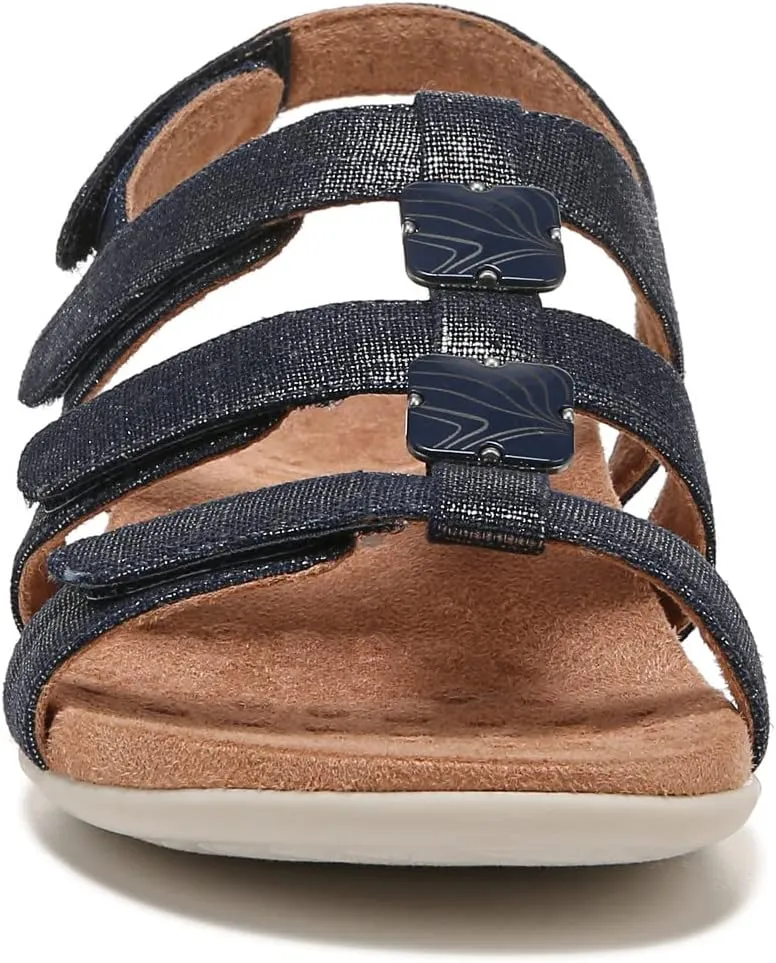 Vionic Women's Women's Rest Amber Backstrap Sandal - Ladies Adjustable Walking Sandals with Concealed Orthotic Arch Support