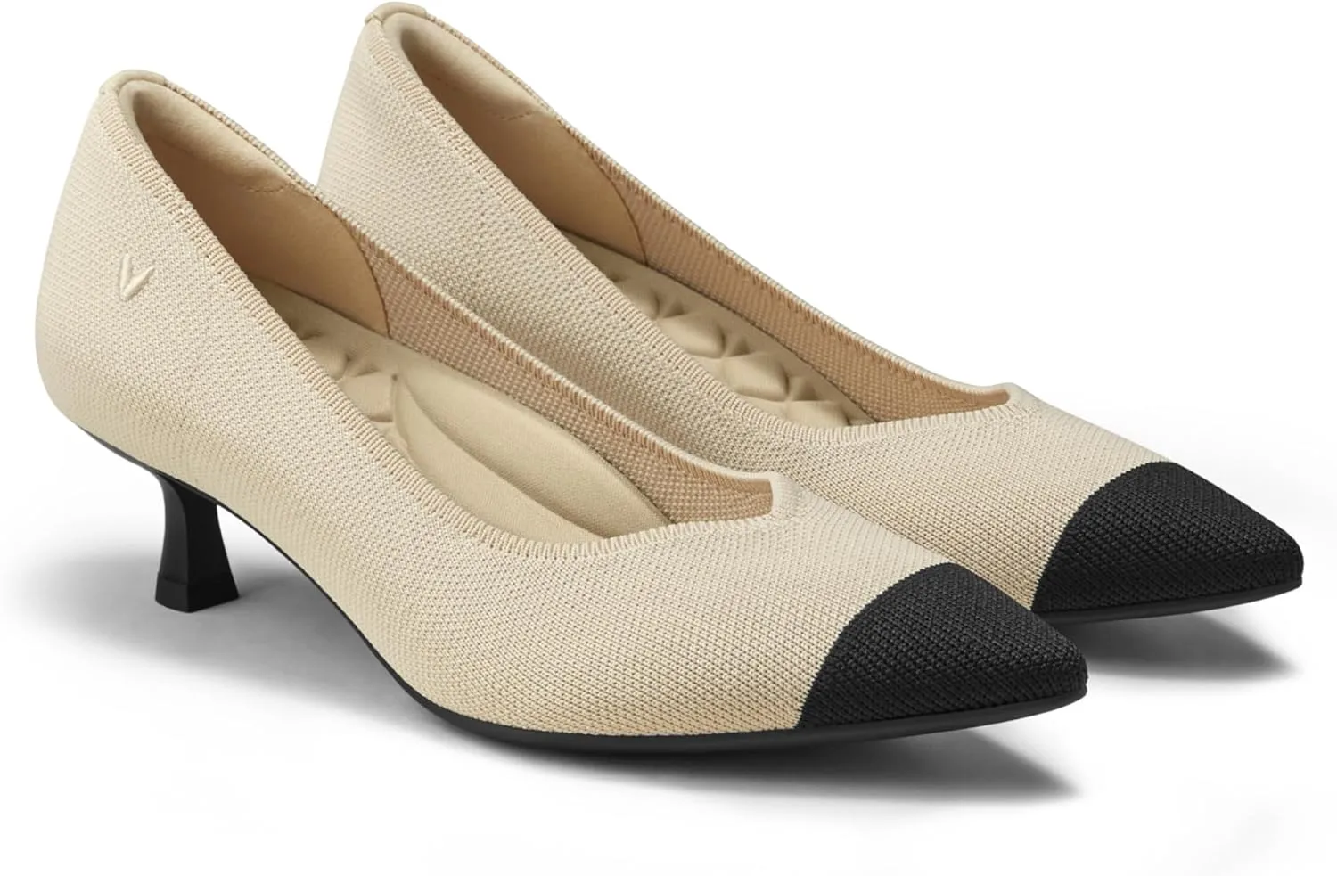 VIVAIA Scarlett Women's Pointed Toe Kitten Heels Shoes for Women Pumps with Arch Support