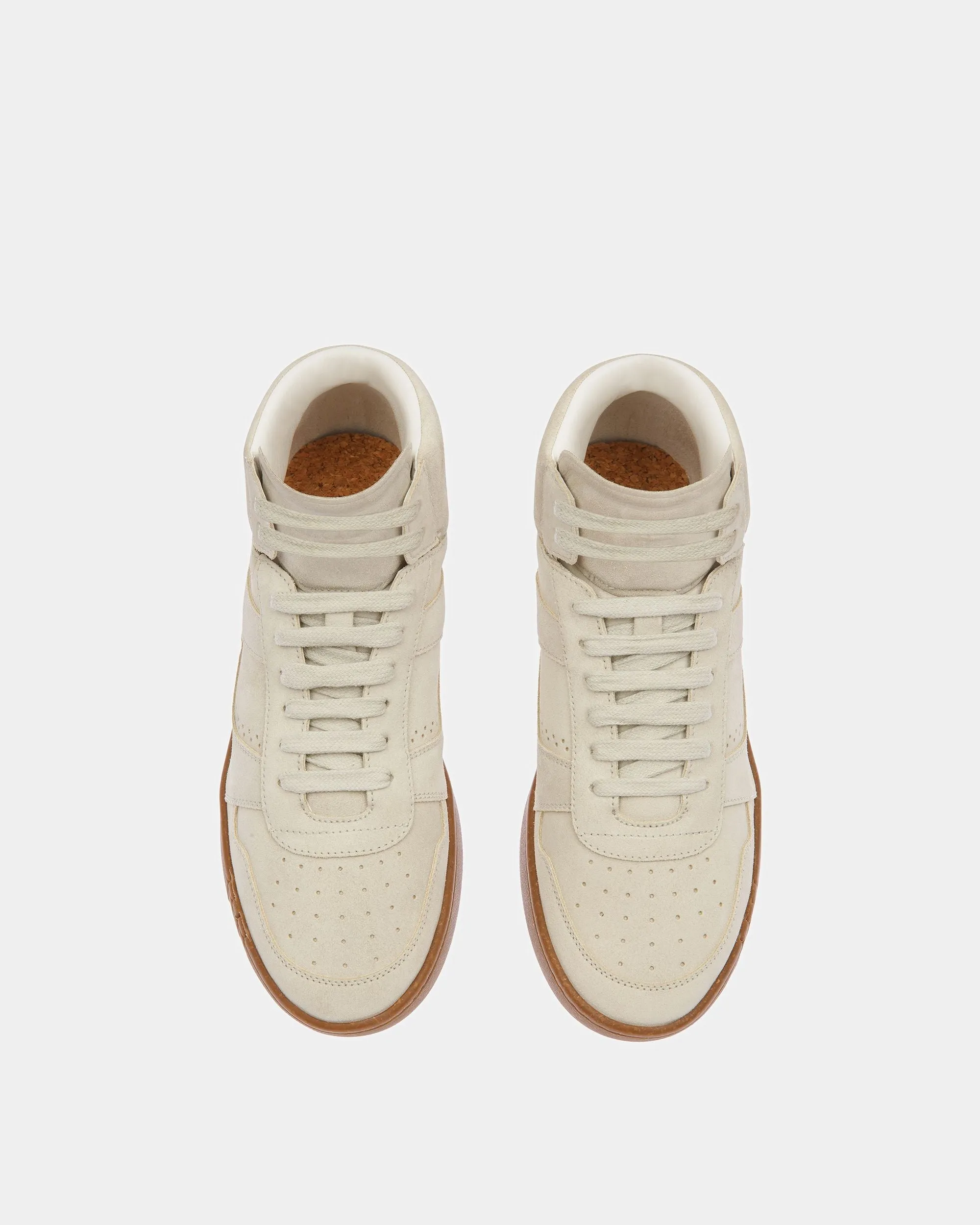 Wiggles Leather Sneakers In Dusty White