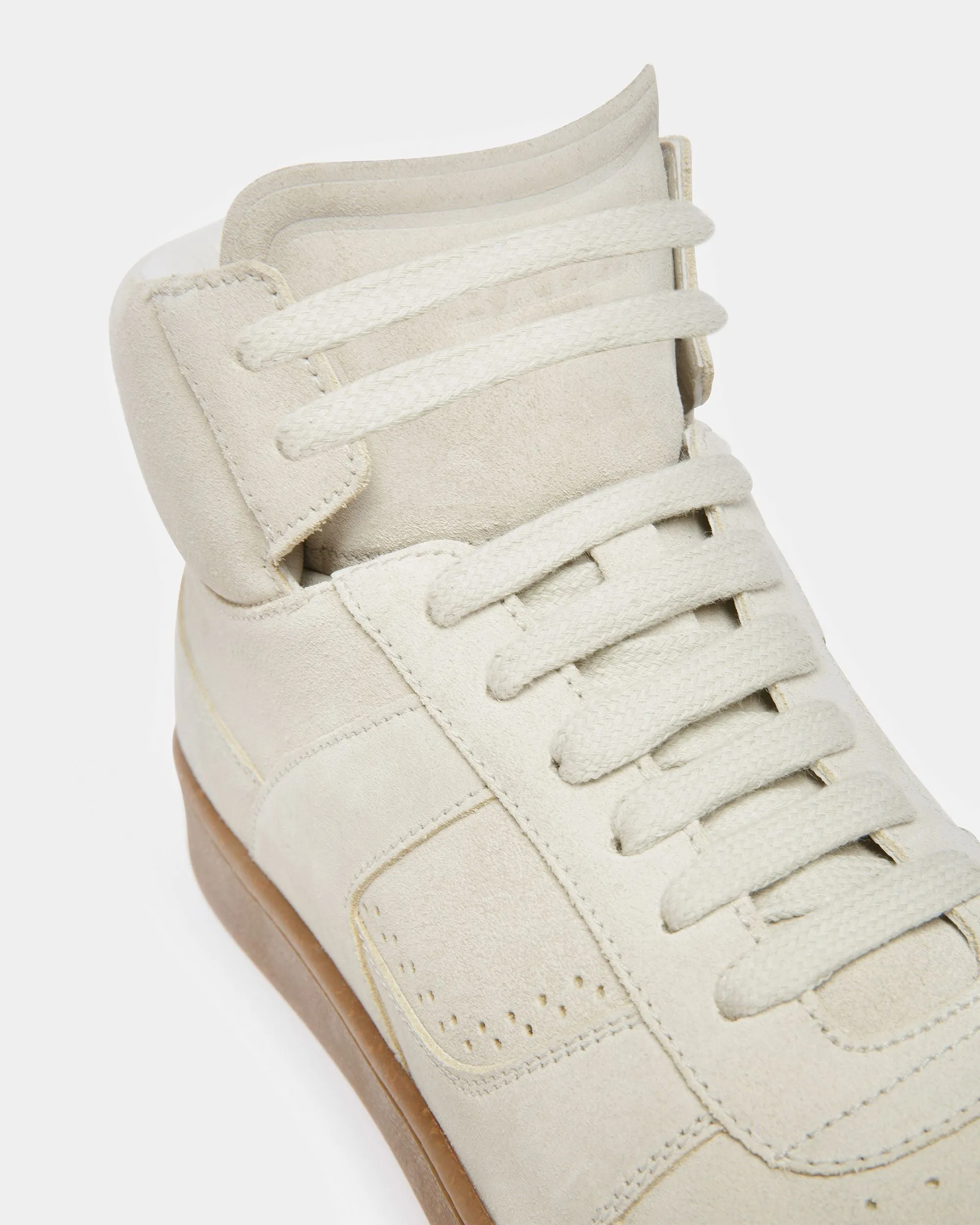 Wiggles Leather Sneakers In Dusty White