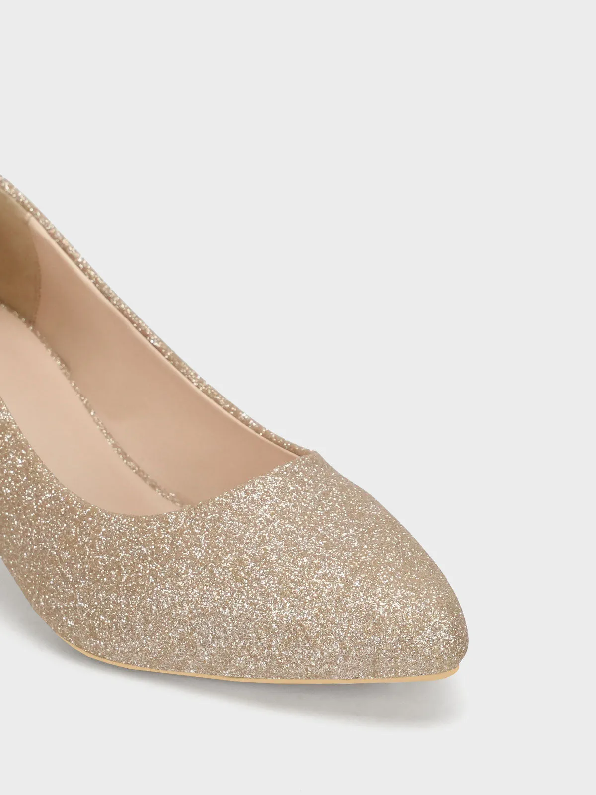 Women "DAWES" Glitter Pointed Toe Courts