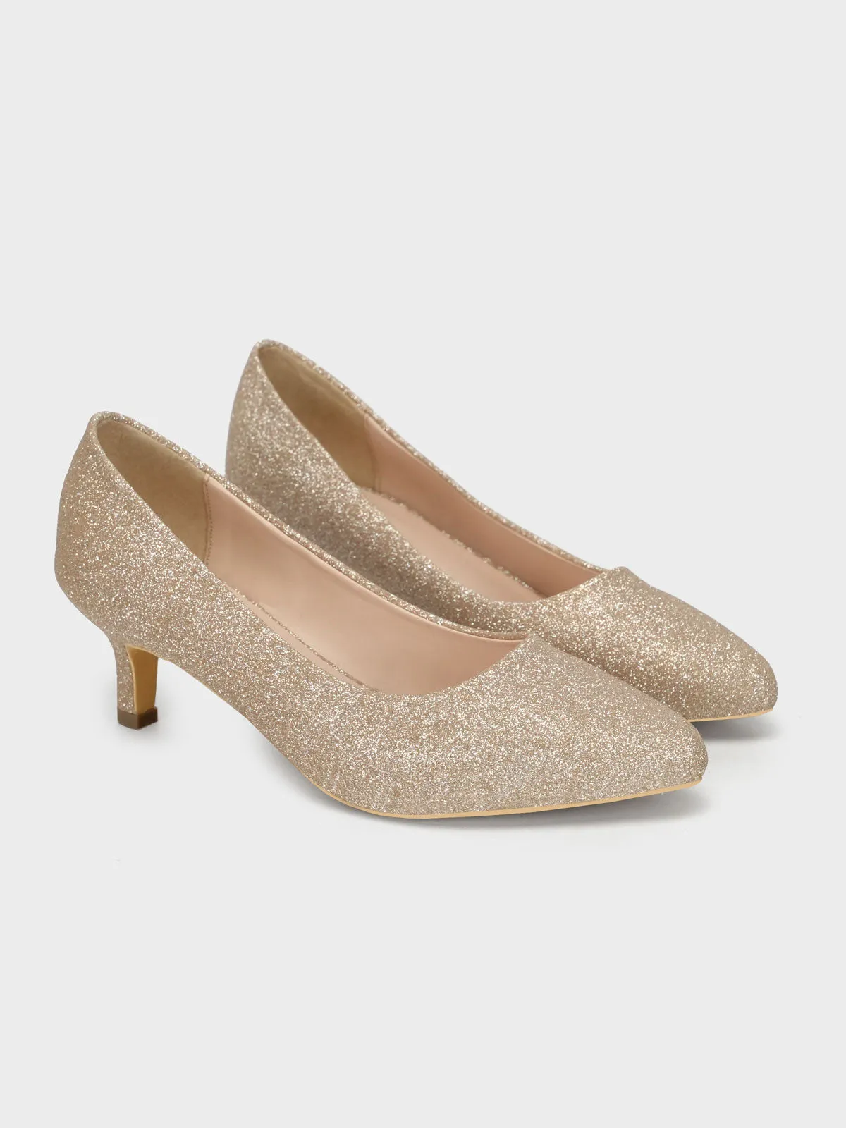 Women "DAWES" Glitter Pointed Toe Courts