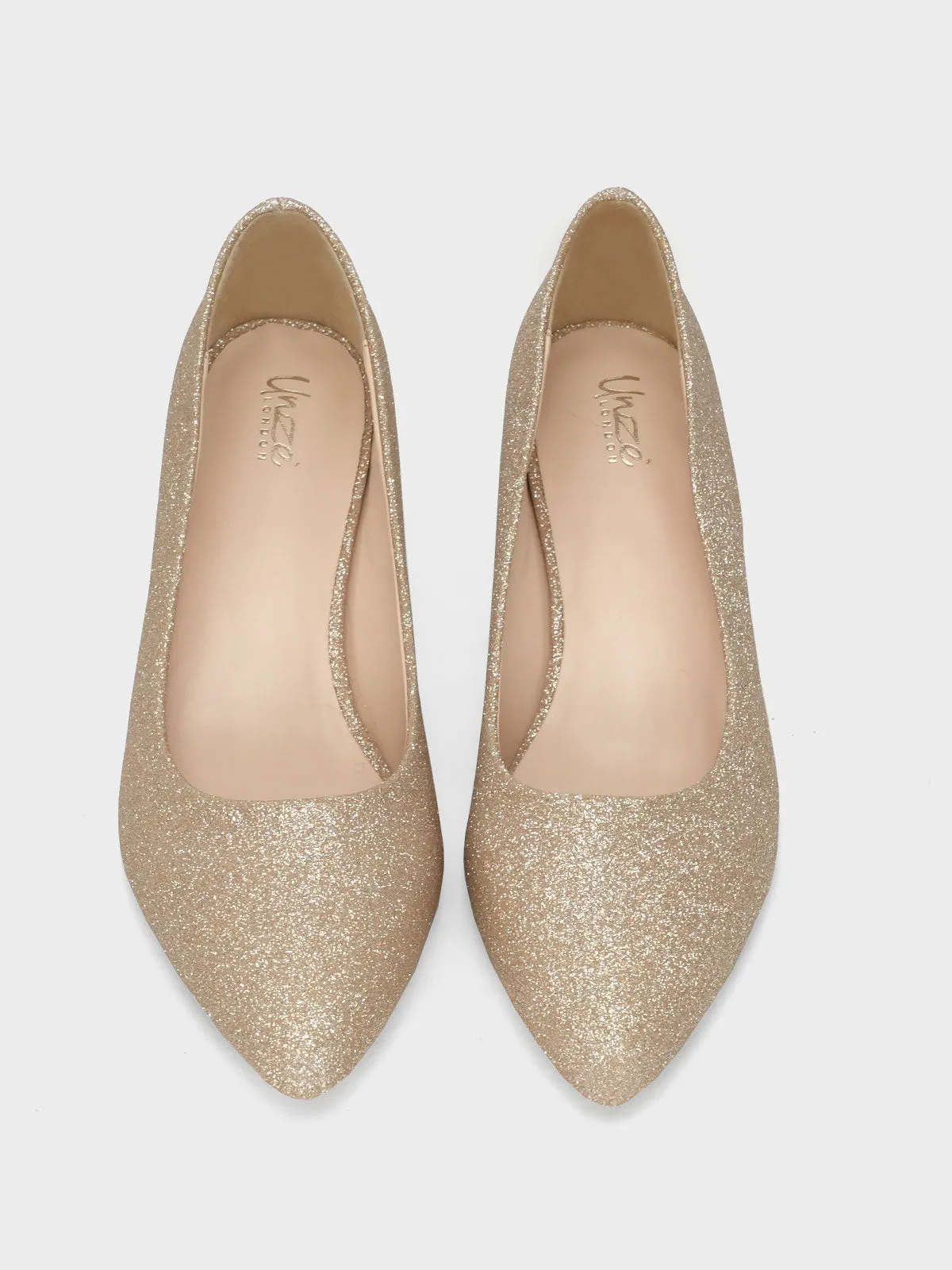 Women "DAWES" Glitter Pointed Toe Courts