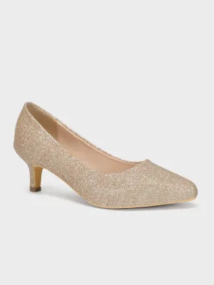Women "DAWES" Glitter Pointed Toe Courts