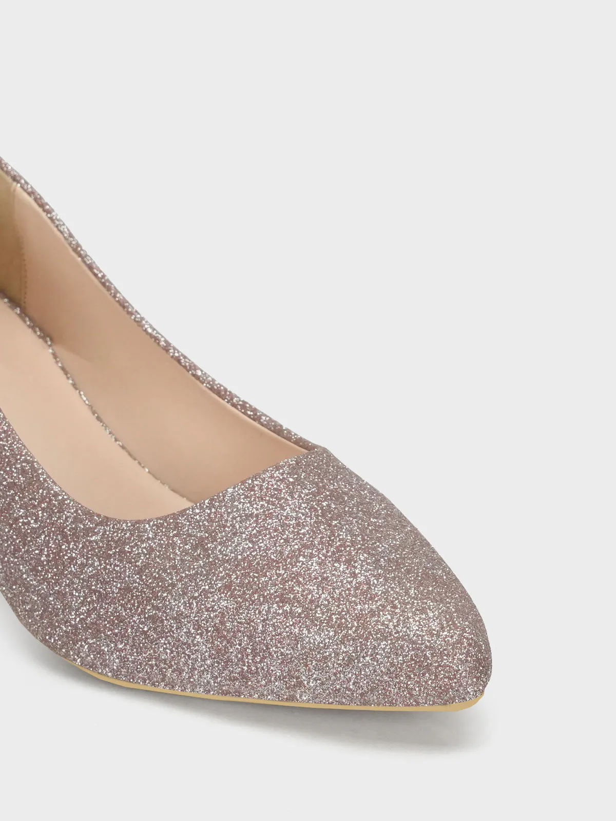 Women "DAWES" Glitter Pointed Toe Courts