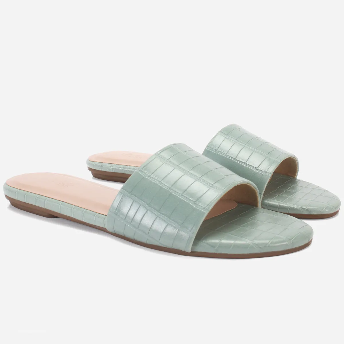 Women "LILY" Matt Slip On Slippers