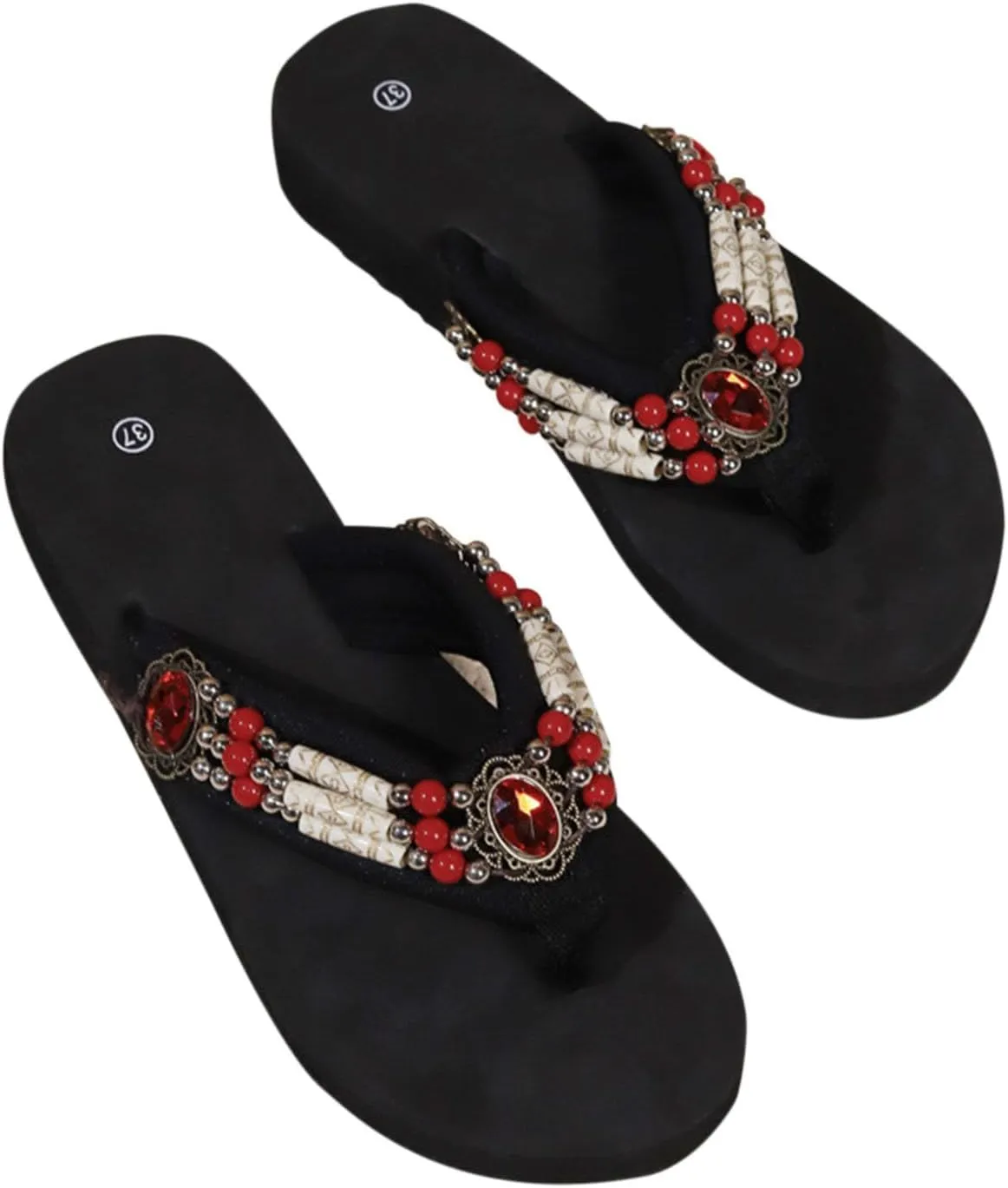 Women Summer Outdoor Flip Flops Yoga Mat Arch Support Clip Toe Slippers Thick Sole Platform Flip-Flop Sandals Beach Sandal