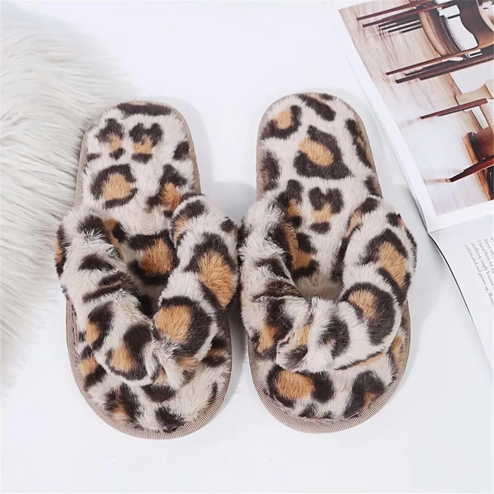 Women's Fuzzy Slippers Open Toe Fur Slides Fluffy Plush Slippers Furry Slip On Slippers House Shoes
