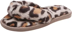 Women's Fuzzy Slippers Open Toe Fur Slides Fluffy Plush Slippers Furry Slip On Slippers House Shoes