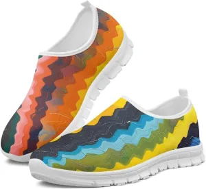Women's Hiking Exercise Running Sneaker Casual Cozy Low-Top Yoga Workout Shoes Non-Slip Slip-On Lightweight Sneaker for Women US 5.5-11.5