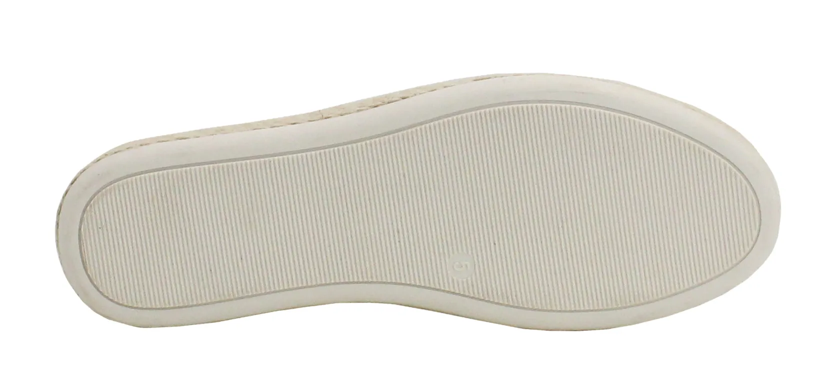 Womens Ladies Flat Twin Gusset Slip On Fashion Trainers Casual Rope Sole Pumps Shoes SIZE UK 8
