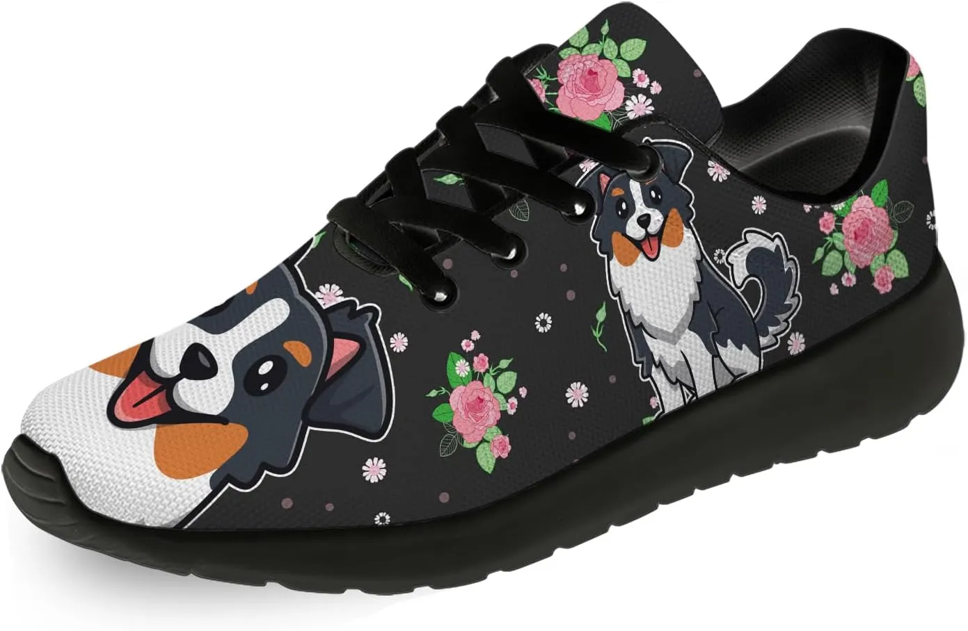 Women's Men's Dog Shoes Personalized 3D Print Tennis Running Shoes Walking Sneakers Puppy Gifts for Men Women