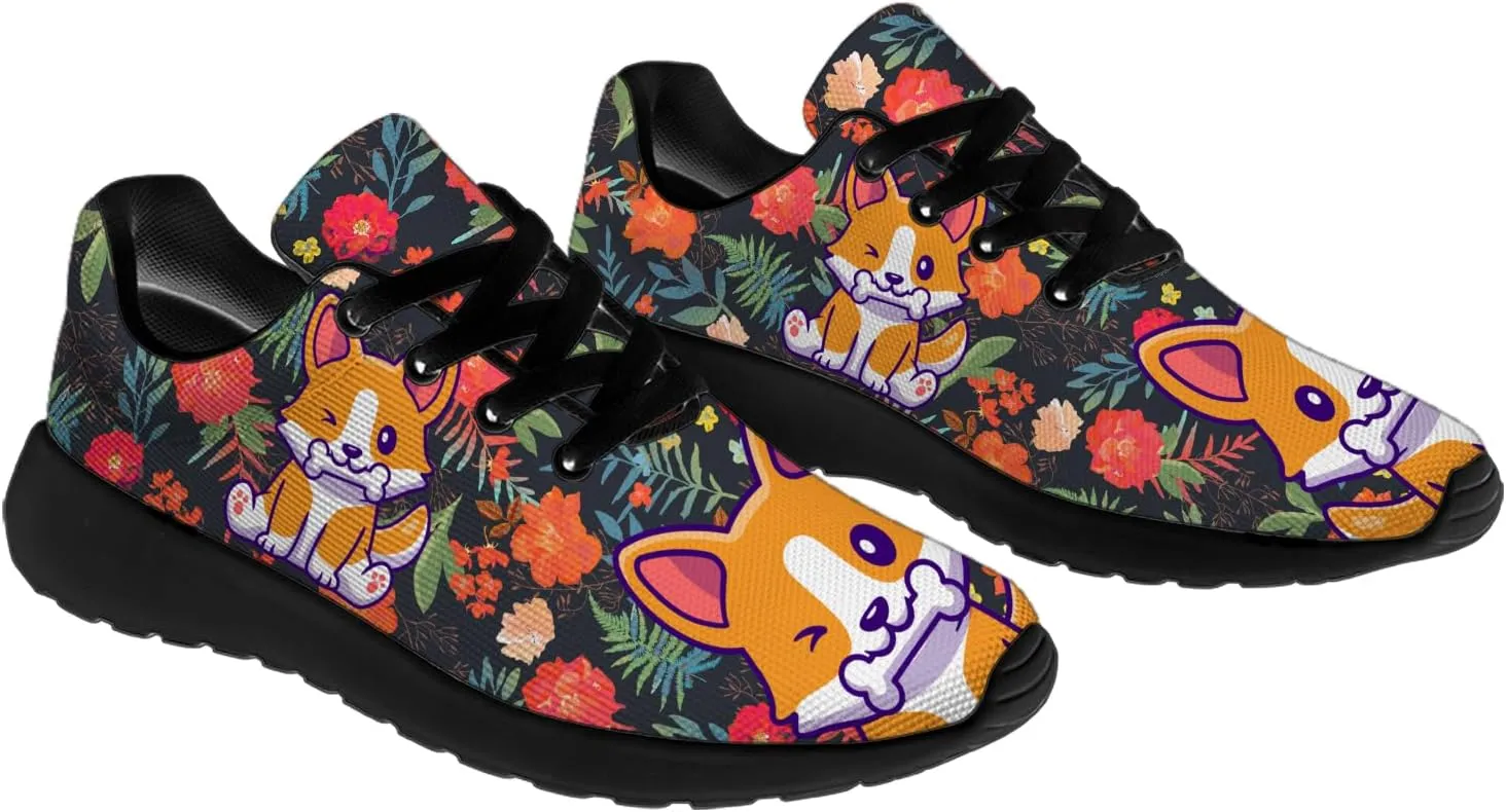 Women's Men's Dog Shoes Personalized 3D Print Tennis Running Shoes Walking Sneakers Puppy Gifts for Men Women