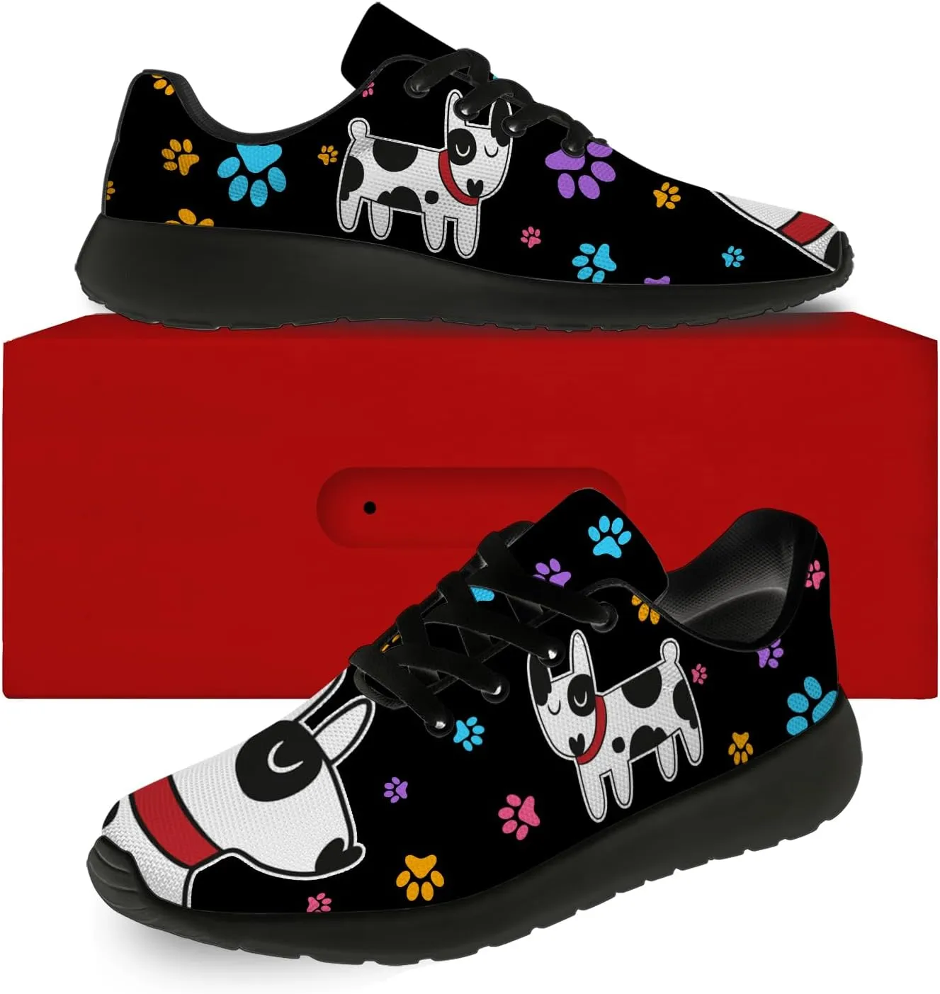 Women's Men's Dog Shoes Personalized 3D Print Tennis Running Shoes Walking Sneakers Puppy Gifts for Men Women