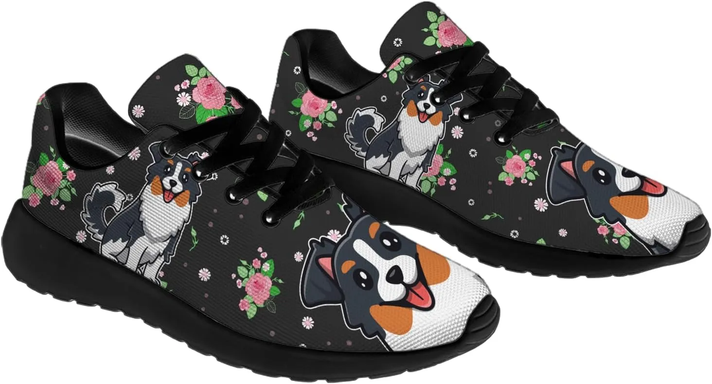 Women's Men's Dog Shoes Personalized 3D Print Tennis Running Shoes Walking Sneakers Puppy Gifts for Men Women