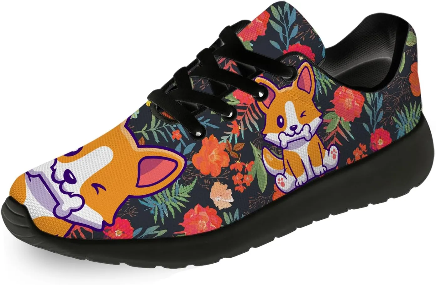 Women's Men's Dog Shoes Personalized 3D Print Tennis Running Shoes Walking Sneakers Puppy Gifts for Men Women
