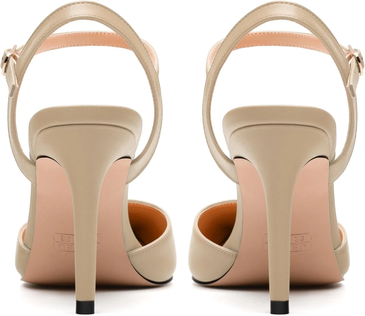 Women's Pumps, Buckle Adjustable Strap Pointed Toe Stiletto Heels, Fashion Matte High Heel Shoes for Women