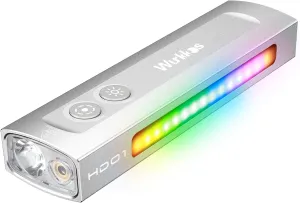 Wurkkos HD01 Flat EDC Flashlight with RGB Light and Green Light, 1200 Lumens Rechargeable EDC Flashlight, Triple Light Sources Pocket Lights, Magnetic Flashlight for Outdoors, Work, Emergency