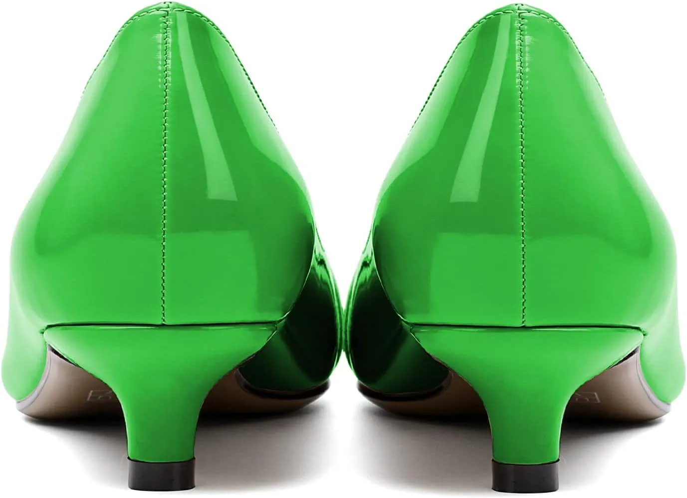 Zamikoo Women Pumps Kitten Heel Pointed Toe Slip On Classic Bow Tie Leather Patent Fashion Dress Shoes US Size 5- Size 13