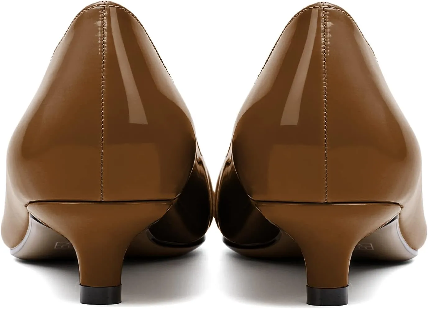 Zamikoo Women Pumps Kitten Heel Pointed Toe Slip On Classic Bow Tie Leather Patent Fashion Dress Shoes US Size 5- Size 13